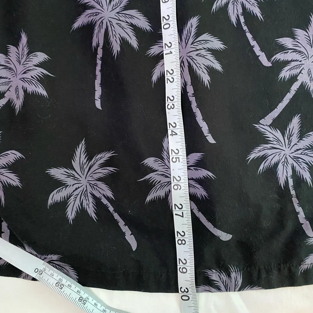 VINTAGE KY’S Hawaiian Novelty Palm Tree Woody Printed Button Up Camp Shirt 2XL - Picture 5 of 5